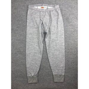 Terramar Base Layer Pants Men's XL Heather Gray Pull On Tapered Wool Blend Lined